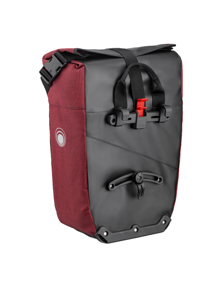 Clarijs fietstas enkel Solobag 24L zwart/rood