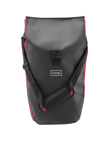 Clarijs fietstas enkel Solobag 24L zwart/rood