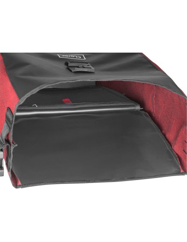Clarijs fietstas enkel Solobag 24L zwart/rood