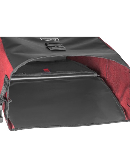 Clarijs fietstas enkel Solobag 24L zwart/rood