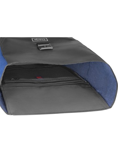 Clarijs fietstas enkel Solobag 24L zwart/blauw