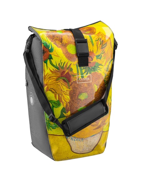 Clarijs fietstas enkel Solobag 24L Van Gogh sunflowers