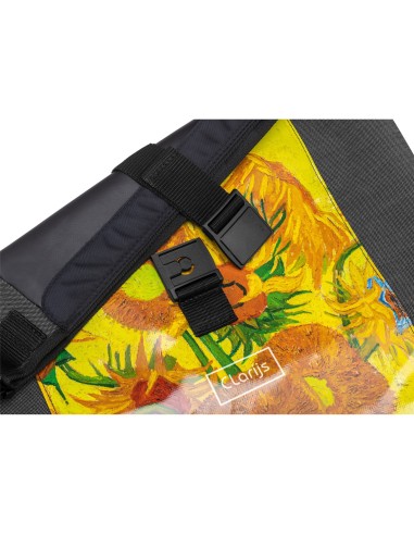 Clarijs fietstas solobag 24L Van Gogh sunflowers