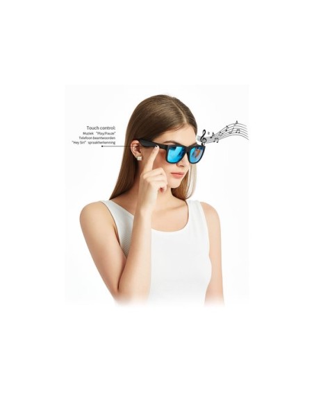 Caliber Soundglasses smart-bril gepolariseerd - blauw