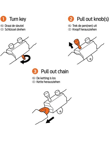 Axa kettingslot Hawk 8/100