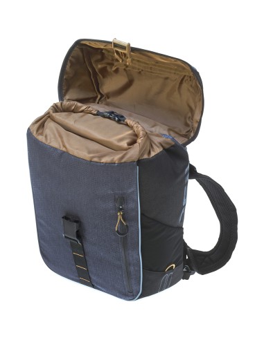 Basil rugtas Miles daypack black slate 17L