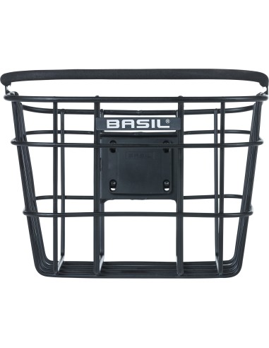 Basil mand Bremen alu KF 22L mat zwart 28x37x26cm