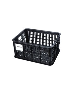 Basil fietskrat S zwart 17.5L recycled