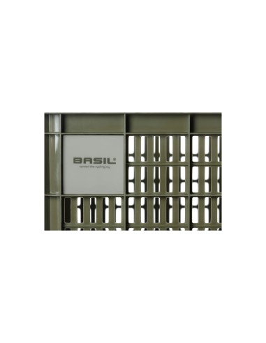 Basil fietskrat M moss green 29.5L recycled