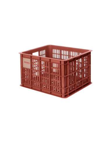 Basil fietskrat M terra red 29.5L recycled