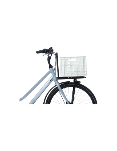 Basil fietskrat M bright white 29.5L recycled