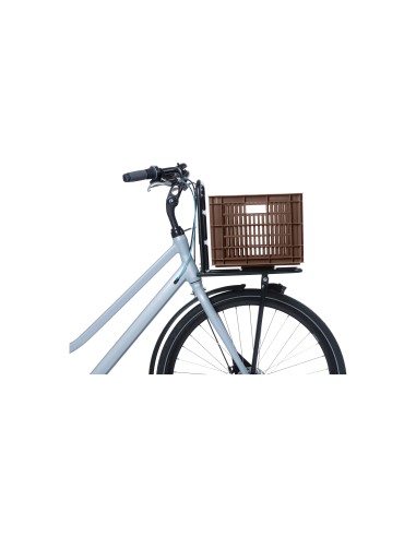 Basil fietskrat M brown 29.5L recycled