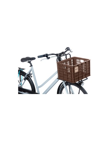 Basil fietskrat M brown 29.5L recycled
