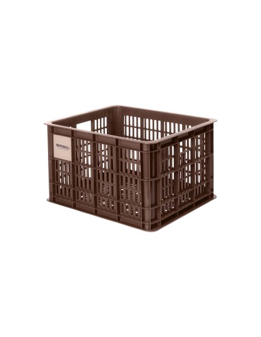 Basil fietskrat M brown 29.5L recycled