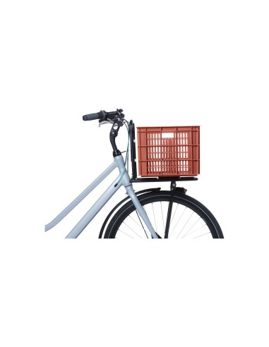 Basil fietskrat L terra red 40L recycled