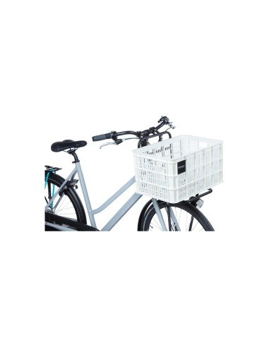 Basil fietskrat L bright white 40L recycled
