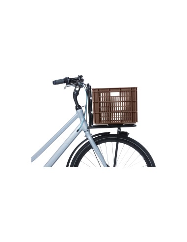 Basil fietskrat L brown 40L recycled