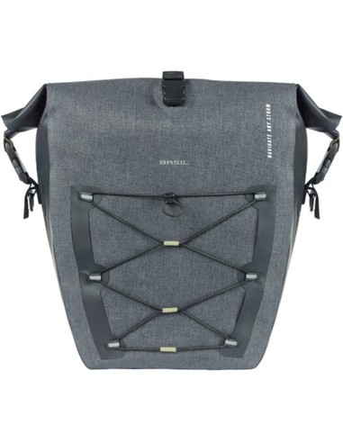 Basil fietstas enkel Navigator Storm MIK Side L zwart 25-31