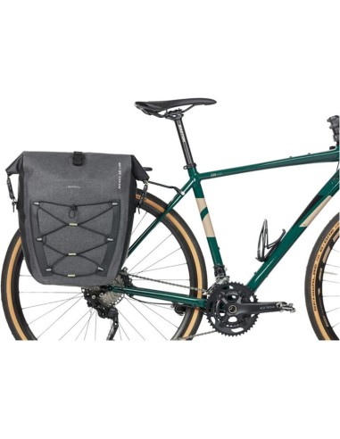 Basil fietstas enkel Navigator Storm MIK Side L zwart 25-31