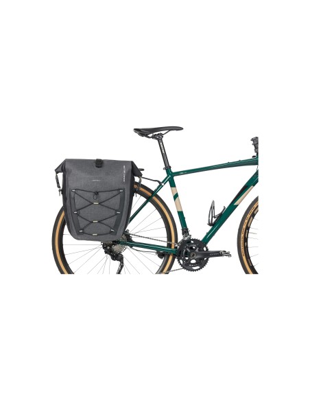 Basil fietstas enkel Navigator Storm MIK Side L zwart 25-31
