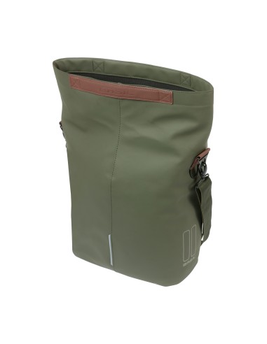 Basil shoppertas City moss green 14-16L