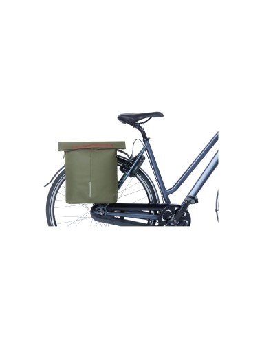 Basil shoppertas City moss green 14-16L