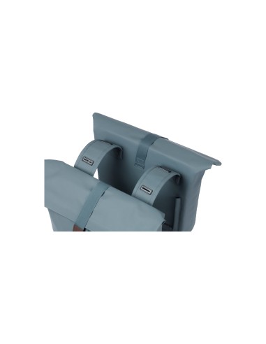 Basil fietstas dubbel City graphite blue 28-32L