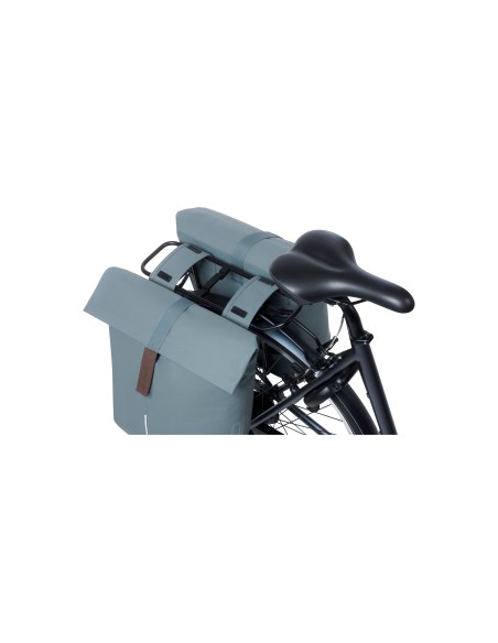 Basil fietstas dubbel City graphite blue 28-32L