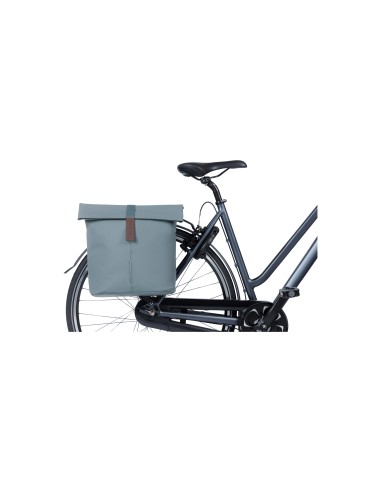 Basil fietstas dubbel City graphite blue 28-32L