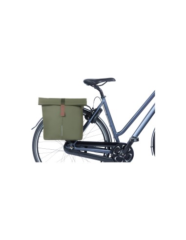 Basil fietstas dubbel City moss green 28-32L