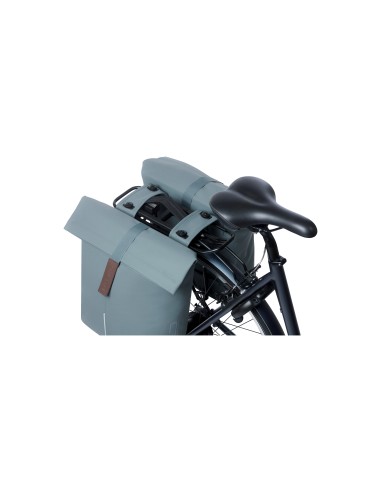 Basil fietstas dubbel City graphite blue MIK 28-32L