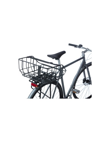 Basil mand Portland achterop MIK 25L mat zwart 27x35x22cm