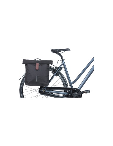 Basil fietstas dubbel City zwart MIK 28-32L