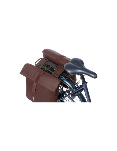 Basil fietstas dubbel City roasted brown MIK 28-32L