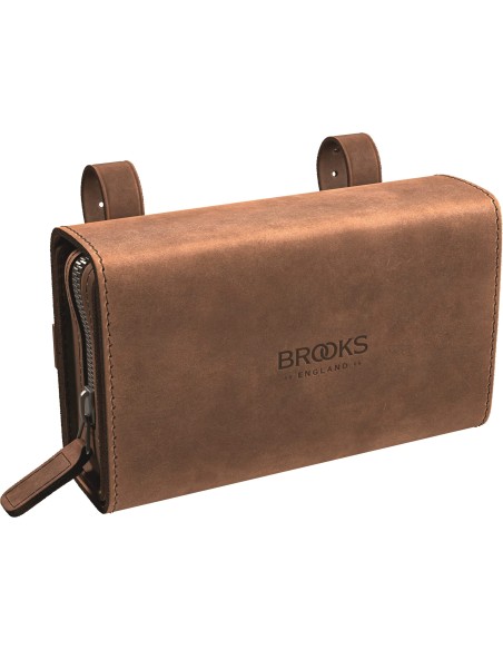 Brooks zadeltas D-Shaped Dark Tan 1L