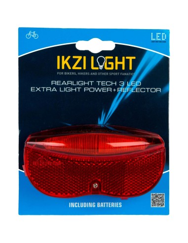 IKZI Light achterlicht 3 led batterij 80mm