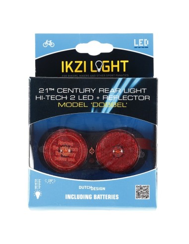 IKZI Light achterlicht Dobbel batterij 50/80mm