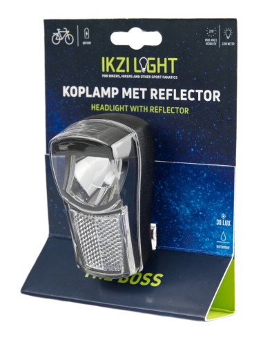 IKZI Light koplamp The Boss batterij 20 lux