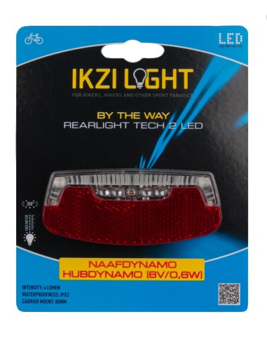 IKZI Light achterlicht By The Way dynamo 80mm