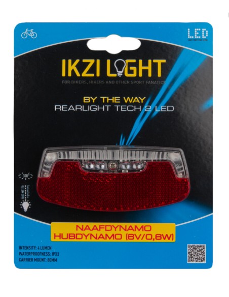 IKZI Light achterlicht By The Way dynamo 80mm
