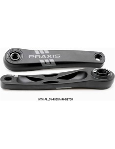 Praxis E-MTB crankstel alloy Etor spline 165mm (Fazua R60)