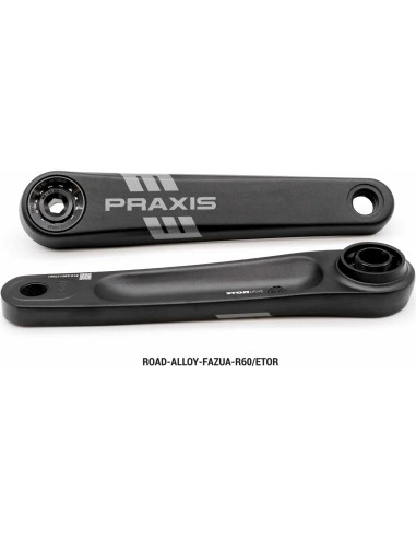 Praxis E-race crankstel alloy Etor spline 170mm (Fazua R60)