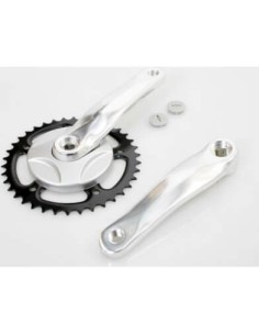 Crankstel 38t 152 m disc alu zilver