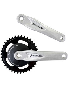 Miranda crankstel 38t Alfa 1 disc 92mm zilver