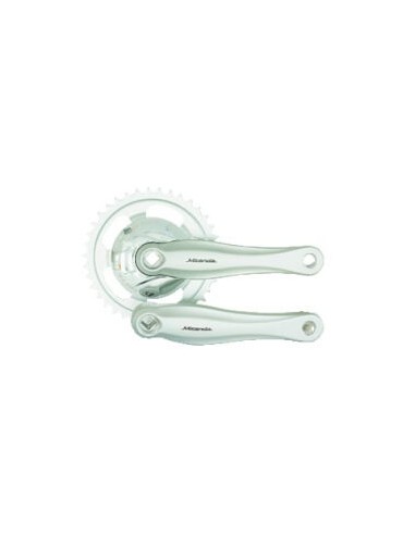 Miranda crankstel 38t Beta (Gazelle) zilver