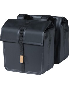 Basil fietstas dubbel Urban dry black 50L