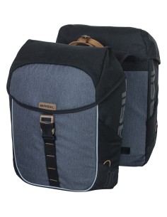 Basil fietstas dubbel Miles black 32L