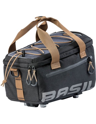 Basil dragertas Miles trunkbag grijs/zwart MIK 7L