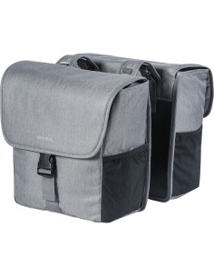 Basil fietstas dubbel Go grey melee 32L