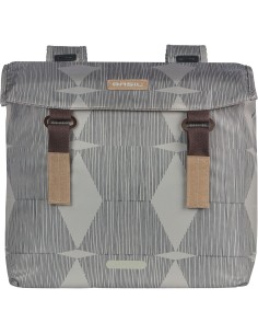 Basil fietstas dubbel Elegance chateau taupe 40-49L